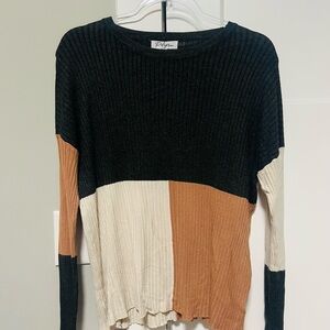 Polagram Ribbed Knit Sweater